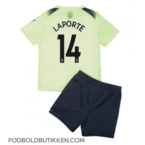 Manchester City Aymeric Laporte #14 Tredjetrøje Børn 2022-23 Kortærmet (+ Korte bukser)
